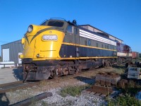 6508 preens in the evening sun outside the shops in Salford, Ontario. The star of the OSR can be found working the Cami local between Ingersoll and Woodstock daily. Seeing Mr. Wilsie running her himself on the weekend, and the smile across his face, is a sure fire sign that the old girl has a  bright future ahead of her. She's still rough around the edges, but with her California exhaust and old school charm, she's sure to be a favourite wherever she goes. Thanks to all the gang at the OSR for getting her running again, this is the first and only F unit I have ever seen running, and especially Mr. Wilsie for keeping it old school. Now my son knows what F units and Alcos are. :) 