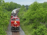 CP 235 heads west out of London, and tackles one of only a handful of curves on the Windsor sub. 