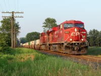 CP 241 hustles west out of Blandford. 