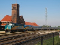 #80 arriving at Brantford with an oddball F40PH/P42 combo for power