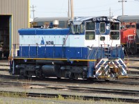 NOVA Chemicals SW1500 NCLX 9115, based at Joffrey, Alberta is seen here outside the shops at CN's Walker Yard in Edmonton.