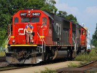435 arrives at Brantford for it's usual work behing a pair of "new" SD60's, CN 5407 - CN 5441. And of course this is dedicated to Rob Smith ;)