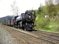 Working closely with the railway has its advantages when you want to get up close and personal with operations.  CP 2816 is pulling in to Revelstoke station from the west where it will stop for an inspection and some light maintenance by the on-board crew.