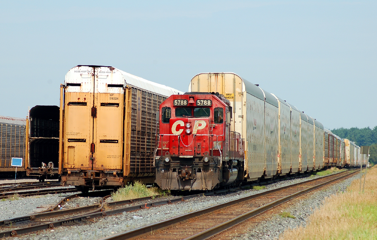 CP 5788 tied down at the south end of Spence yard
