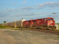 CP 147 passes the east switch in Tilbury as it heads westbound towards Walkerville.