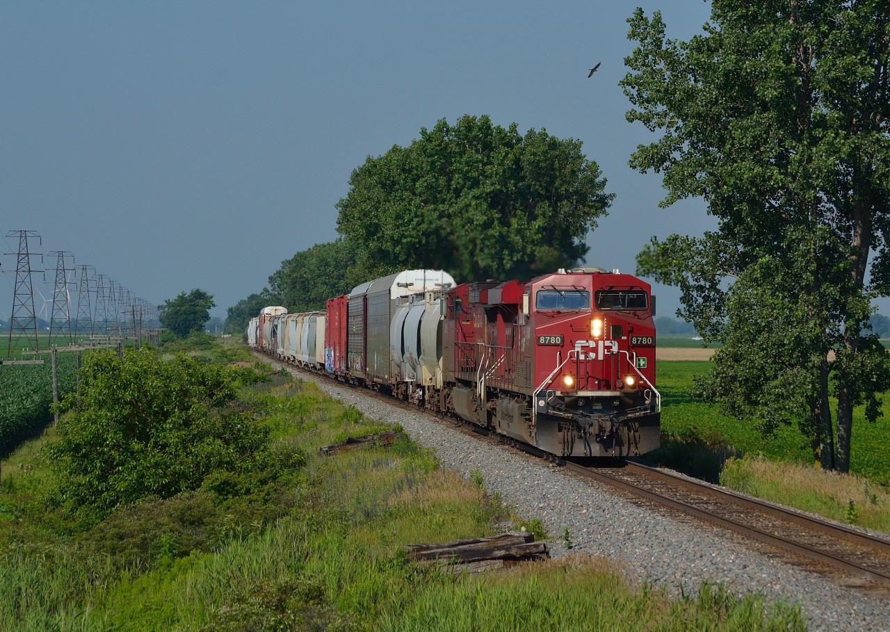 CP 254 heads eastbound at Jeannette mile hot on the tails of CP 240