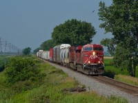 CP 254 heads eastbound at Jeannette mile hot on the tails of CP 240