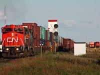 CN 103 with a nice set of power leaves Watrous for Biggar with a fresh crew.