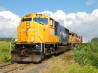 ON 214 passing through New Liskeard on it's way to North Bay, with ONT 2102 - ONT 1735 - ONT 1734