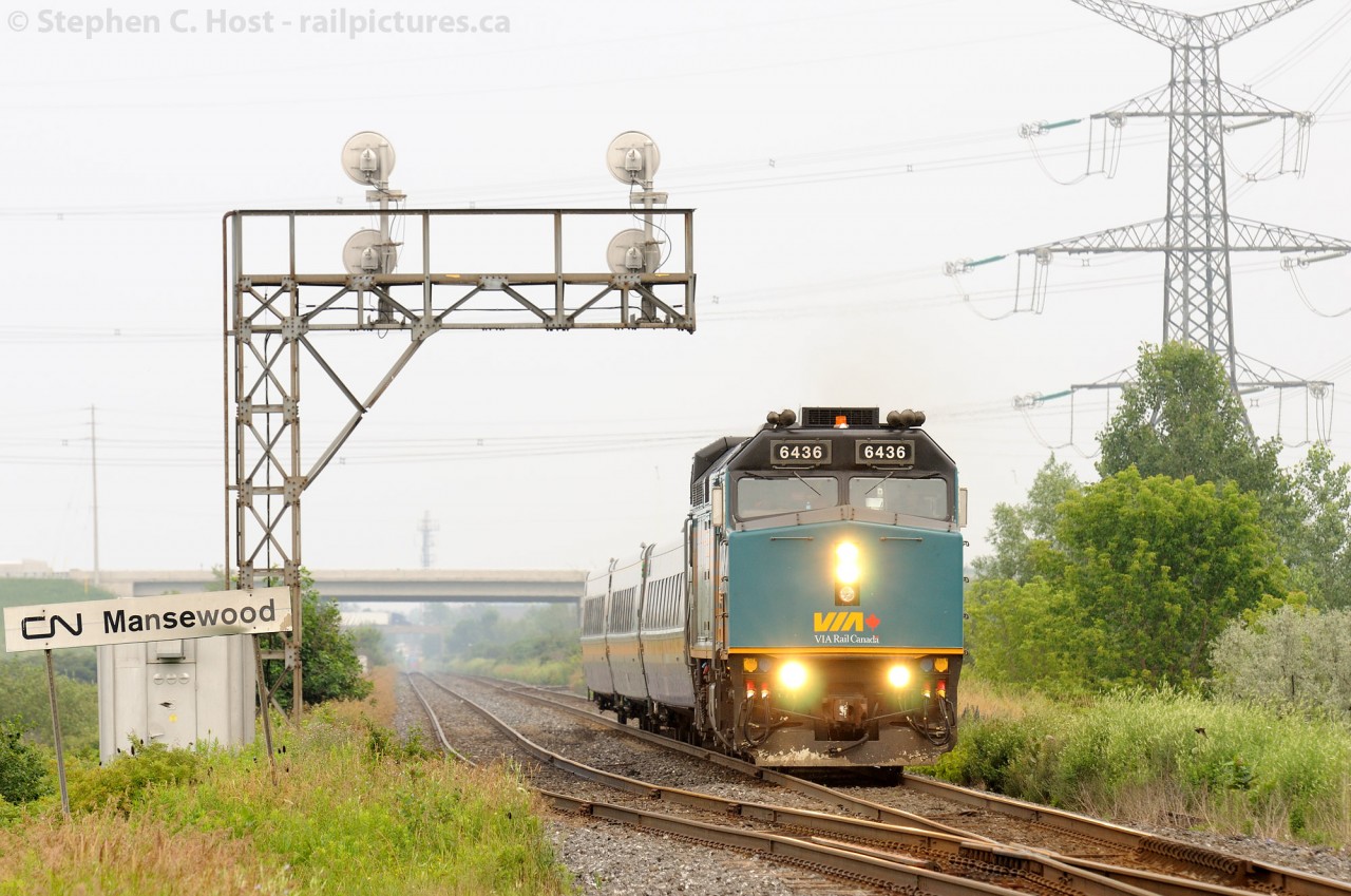Rare Mileage  Due to a washout on the Oakville sub, VIA Trains are detouring through the Halton sub at Milton, Ontario to get to and from Union Station. A couple fellers (Adney, et al) have posted a couple photos of very rare detours on the Halton sub here on railpictures.ca ( Like this shot by James Adney) but the fact remains this has been a very very rare thing until today. More are expected over the next few days, get your shots while you can fellers!