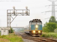 <b>Rare Mileage </b> Due to a washout on the Oakville sub, VIA Trains are detouring through the Halton sub at Milton, Ontario to get to and from Union Station. A couple fellers have posted photos of very rare detours on the Halton sub here on railpictures.ca (<a href="http://www.railpictures.ca/?attachment_id=8196"> Like this shot by James Adney</a>) but the fact remains this has been a very very rare thing until today. 