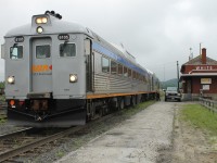 Supplies are loaded into Rail Diesel Car 6250 adjacent to the former CP White River station for the nine and half hour return trip to Sudbury.  VIA train 186 is scheduled for an 0900 departure.