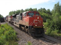 This train had some nice locos on it on this day.  CN 8881, BCOL 4622, CN 8931, CEFX 3143 and DP 2680.
