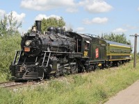 Celebrating her 100th birthday MLW 4-6-0 CN 1392 is back in steam at the Alberta Railway Museum