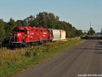 CP 3103 and 3111 return to their train with two from Sabic. 1823hrs.