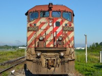 CN 382 with BCOL 4601 on the point, backs up past CN Blackwell and into the east end of the Sarnia Yard