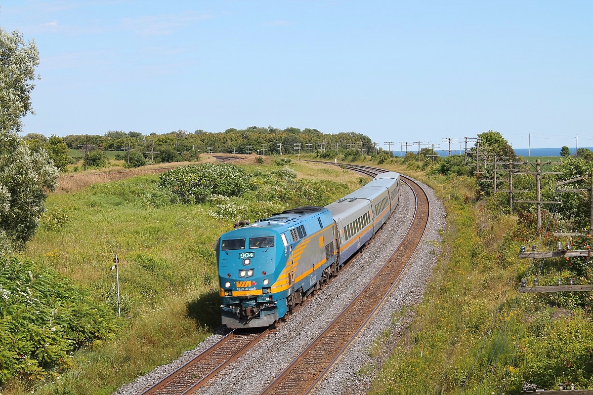 Quite a fast VIA Doing about 60 mp/h sneaked up on us at Lovekin. Glad I could at least snap a picture, but sadly no video.