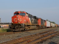 CN 316 passes the meat market in Gogama