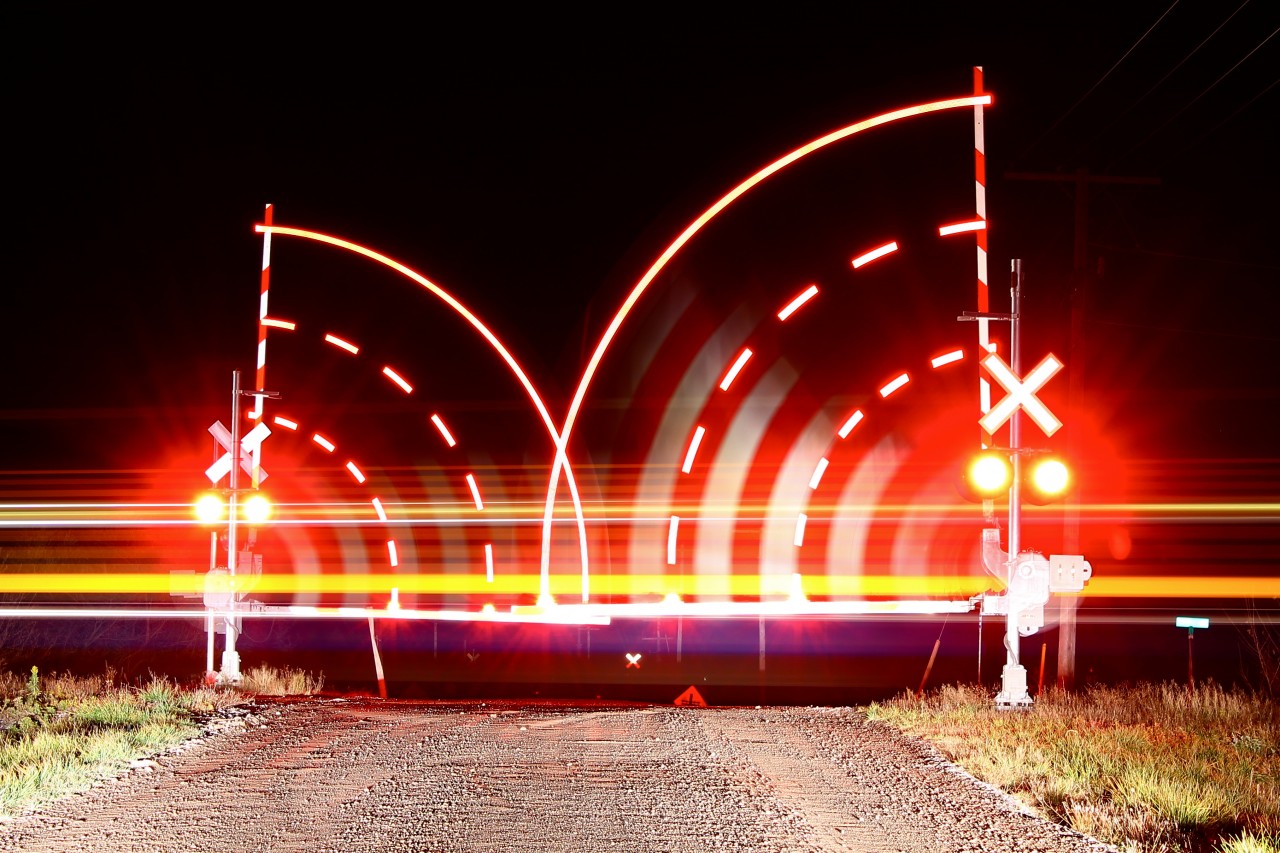 VIA 79 steaks passed the camera as it heads the last train Westbound for the night.