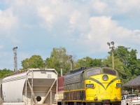 Pulling into the Woodstock station on spec while heading back to Hamilton I was please to find the 6508 and 383. The crew was just finishing for the day and the few minutes I took here only convinced me I needed to come back sooner than later. I last shot a WSJ F 16 years ago in St Jacobs and never dreamed that I'd see one here in this setting. Glad I did!
