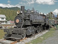 1910 built Baldwin 2-6-2ST #2, ex Howe Sound and Northern Railway, ex PGE.  (with my better-half at the controls!)