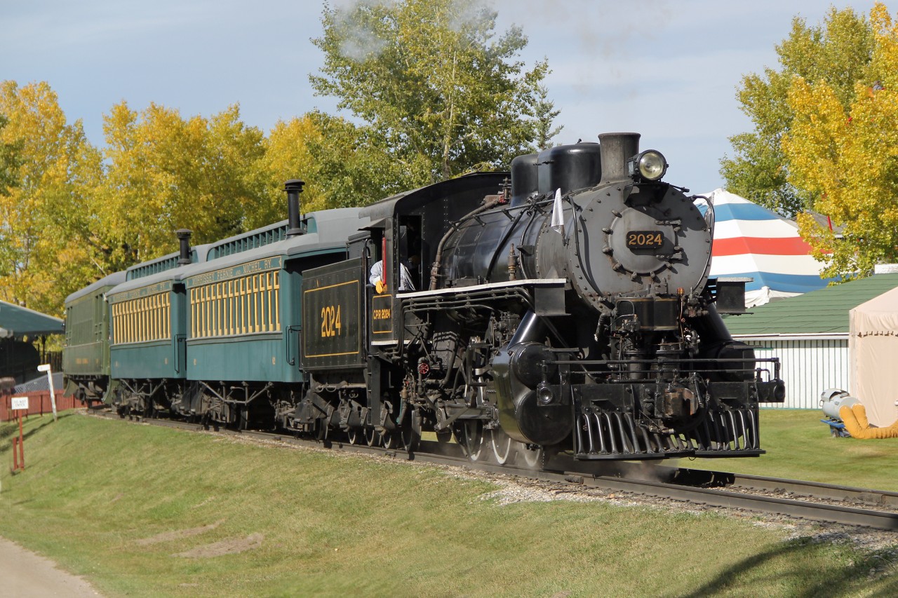 Now running "solo" Lima 0-6-0 CP 2024 continues to work the passenger train.