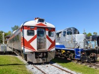 At the Canadian Railway Museum we see CP 9069 (Budd RDC-1) and AMT 1311 (GMD GP9, originally CN 4307). Both were used in Montreal commuter service. For more train photos, check out http://www.flickr.com/photos/mtlwestrailfan/