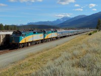 VIA #2 departs Jasper on a gorgeous August day. 