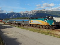 VIA #6 backs down track 1 to pull into the station track. The Rocky Mountainner had arrived 10 minutes earlier necessitating the Prince Rupert train to run around the wye prior to unloading it's passengers. 