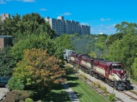 A trio of paint matching MLW's head south through down to switch out PDI Elizabeth and weigh in a car at Huntsman before heading back to the junction. 