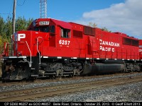 CP 6257 is the leader on train 235-25 today.  Glad to see these ex-SOO's back in service instead of stored for sale like Hunter Harrison wants.