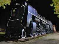 A once iconic and majestic 4-8-4 now sits in a decrepit state in Ft. Erie, Ontario. Decades of hot summer days and harsh Canadian winters have taken their toll on it's frame. 