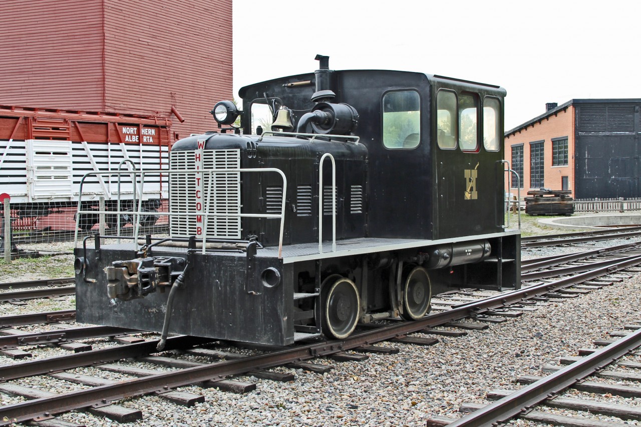 On display for Railway Days is Whitcomb 25T diesel mechanical (25DM42A) industrial locomotive.  Ex Canadian Industries Ltd.