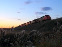 CN A404 makes it's way towards Winnipeg at last light.
