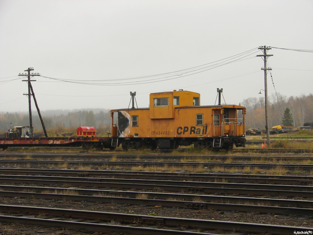 CP 434402 sits with several other pieces of CP nostalgia on the shop track in White River, all in very good shape for their age. Between these old Angus vans and CN's old Pointe St Charles vans it's hard for me to pick a personal favorite!