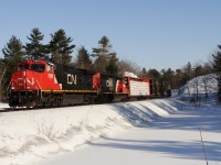 CN X301 - CN 2566 North leaning into the throttle leaving Sparrow Lake in the powder. 