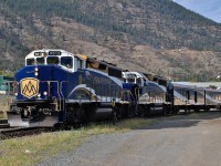 RMR nos.8015&8018 enter the yard @Lillooet and are on their way westwards to Whistler with the last trip of the season on this route.