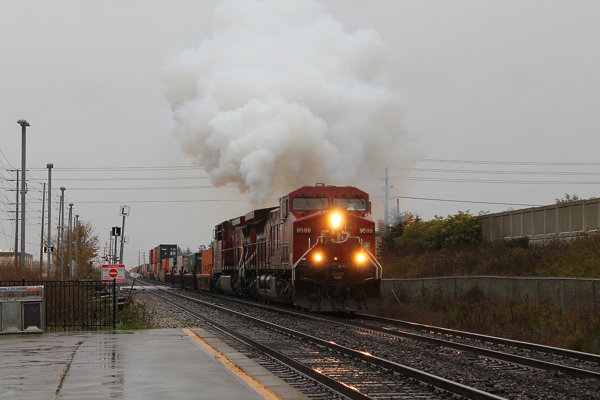 Ex Holiday unit 9714 really is having some exhaust problems. I feel bad for the Crew.