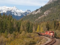 After dumping stone at the siding at Massive, work train 5954 heads east to Gap where it will drop off the empty ballast cars and continue east. Was nice to see something other than GE power out here. 