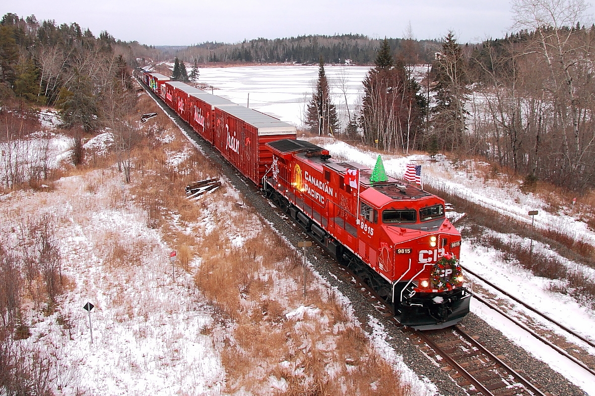 CP's Holiday Train heads into Kenora for the last show in Ontario.