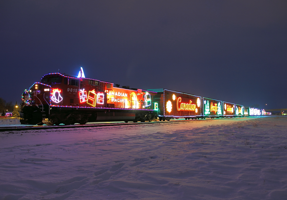 The 2010 edition of the CP Holiday Train stops in Portage for an early evening show.