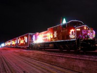 CP's Holiday Train stops in Whitemouth for it's last show before heading on into Winnipeg.