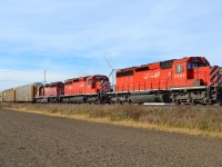 CP 3-240 heads eastbound at Haycroft with a nice all EMD lashup consisting of CP 5964, DME 6087 & CP 5907