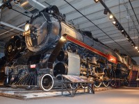 <b>CP 4-8-4.</b> While competitor has more 4-8-4's than any other North American railway, CP owned a total of only two 4-8-4's (CP 3100-3101, class K1a, both built at their Angus shops in Montreal) and both are happily preserved. CP 3100 is preserved at the Canada Science and Technology Museum and beside it is CP 2858 (Royal Hudson 4-6-4). Nearby is CN 6400, see a photo of it by clicking <a href="http://www.railpictures.ca/?attachment_id=12047"> here</a> For more train photos, check out http://www.flickr.com/photos/mtlwestrailfan/