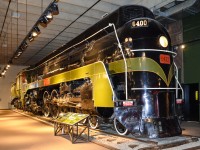 <b>Streamlined CN Steam.</b> The Canada Science and Technology Museum has a compact but impressive display of Canadian steam engines in their main building (with more in storage). Probably the most impressive is CN 6400, one of 5 streamlined engines the Montreal Locomotive Works (GTW also had similarly streamlined engines built by Lima). For more train photos, check out http://www.flickr.com/photos/mtlwestrailfan/