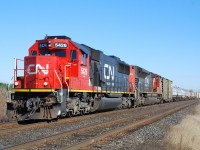 CN 331 approaches Power Line Road West, east of Brantford, on a bright and cold November morning. Thanks again Joe for the heads up. 