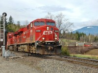 CP nos.8828&8854 are passing the signal @Elson with an eastbound Intermodal.