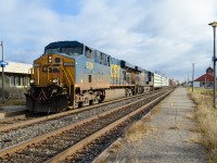 CSX 5208 & CSX 908 head west through Dorval with CN 327. For more train photos, check out http://www.flickr.com/photos/mtlwestrailfan/ 