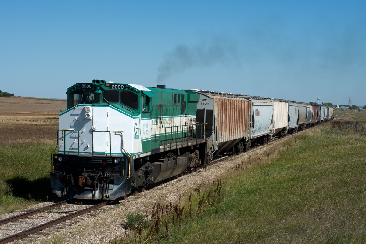 GWRS 2000 begins its trip back to Assiniboia.