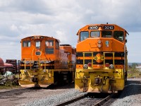 After being told by the operations manager that the eastbound run was cancelled, I decided to head for home. On my way, I stopped by the shops around the back of the yard, and after introducing myself to an employee, was allowed to take some shots of the waiting power. Shot on RR property with permission.